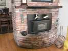 Living Room Fireplace-Heat Stove