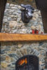 Natural Stone Fireplace Den/Sunroom