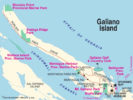 Galiano Island Map
